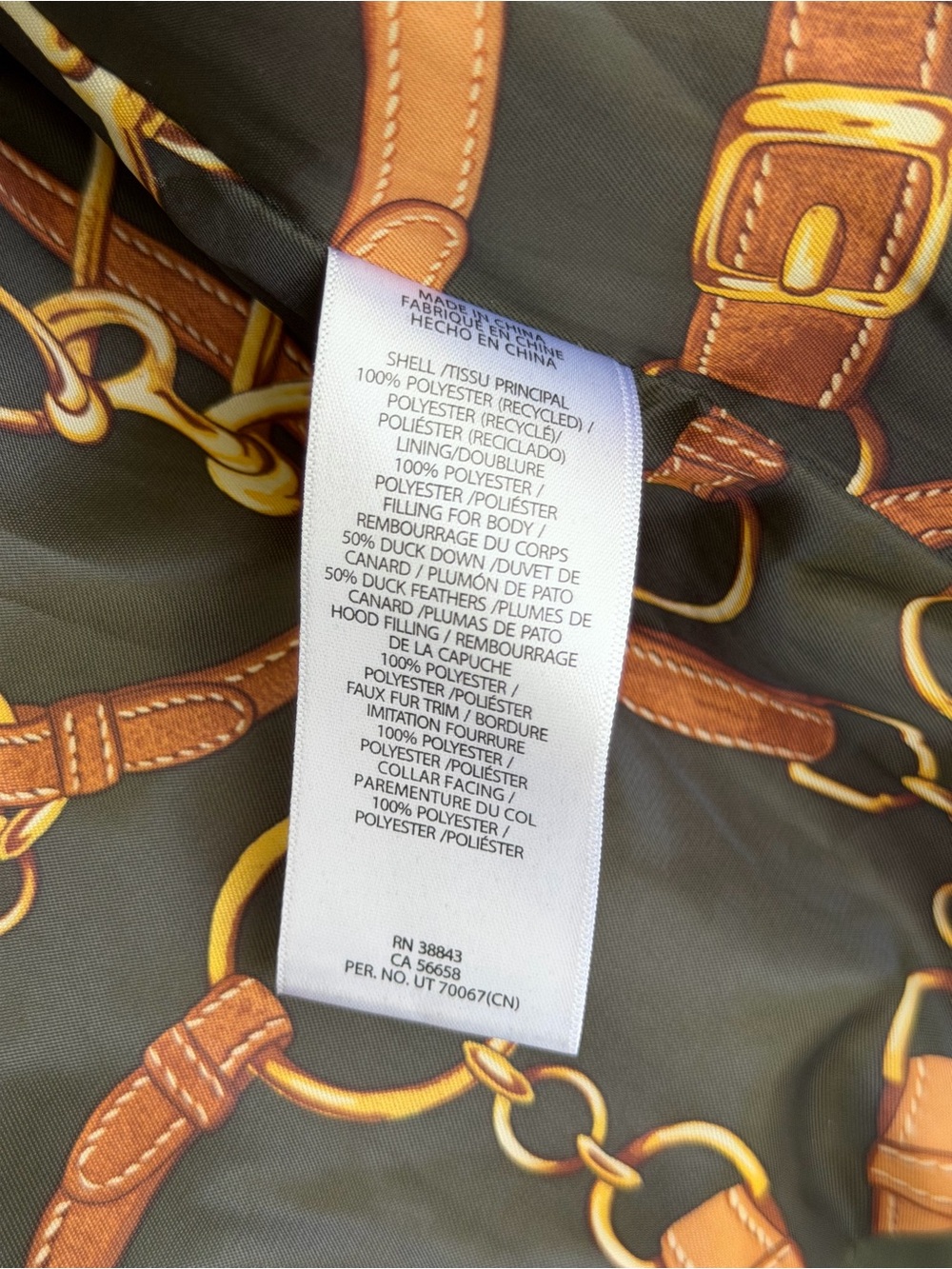 Ralph Lauren Olive Green Quilted Puffer Jacket - Women's - Picture 10 of 12